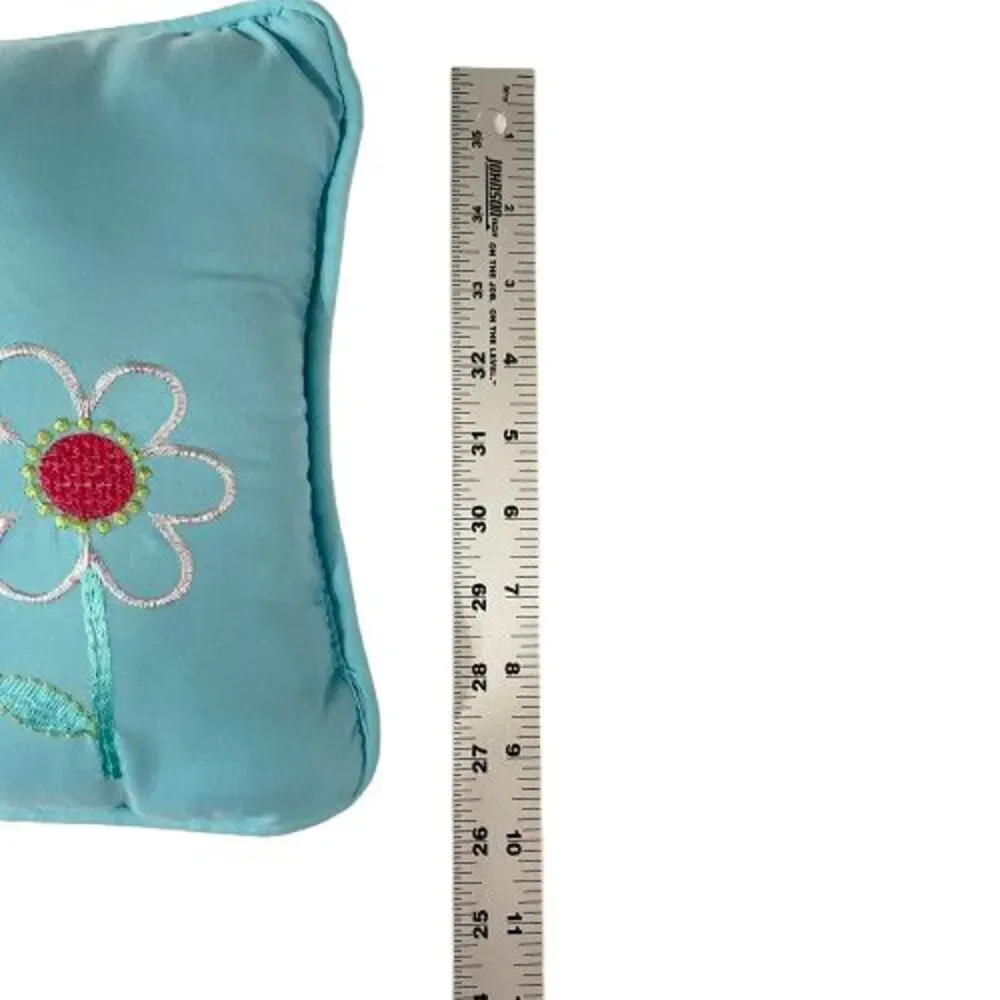 Decorative Pillow Embroidered Floral Accent Throw Pillow Home Decor